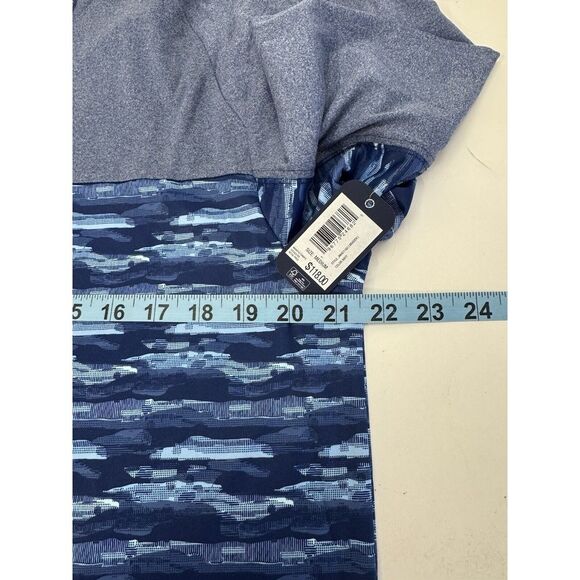 NWT johnnie-O Braden Camo Performance Hoodie Navy Blue Men's Size MEDIUM $118 - Picture 8 of 11